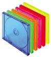 Cd Lens Plastic Cases for CD / DVD Colored 5 pieces